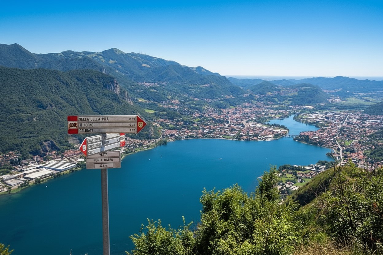 Alla scoperta delle erbe spontanee della Valsassina 14 monte barro dalla cima verso l adda