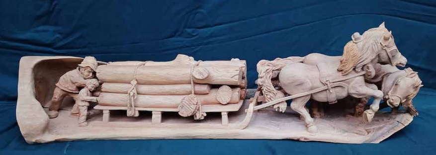 Lorenzo Crimella, scultore per passione Con la sua arte da vita al legno