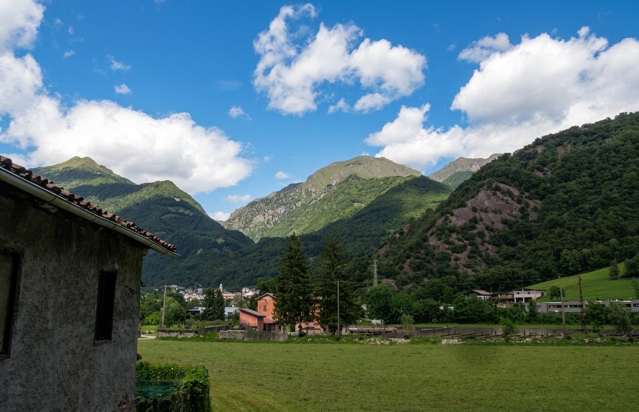 LUNGO IL PIOVERNA: pedalando sul fondo valle